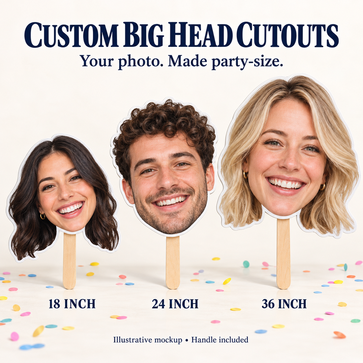 Custom Big Head Photo Cutouts