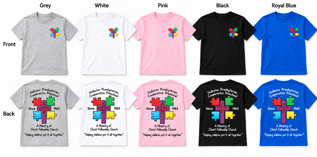 Preschool Logo T-Shirt – Front & Back Design