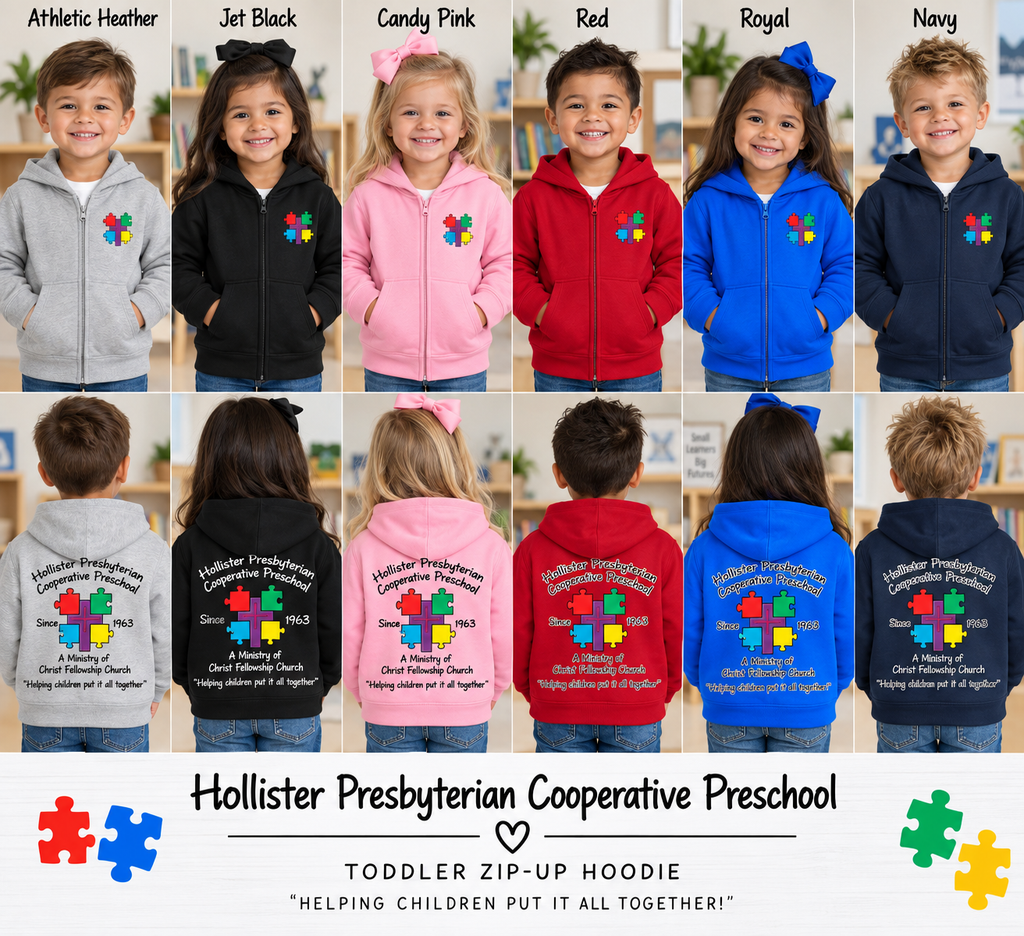 Preschool Toddler Zip-Up Hoodie